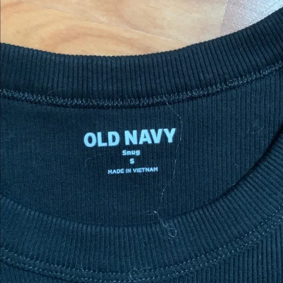 Old Navy Trio of Long Sleeve Tops - Black, Dark Purple, Charcoal - Picture 2 of 5